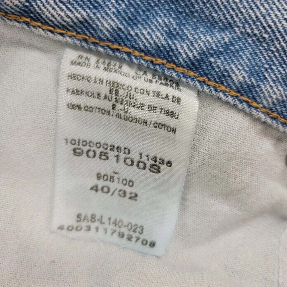 Cabelas Jeans Mens 40x32 Blue Denim Light Wash Straight Outdoors Hunting Hiking - Picture 10 of 15